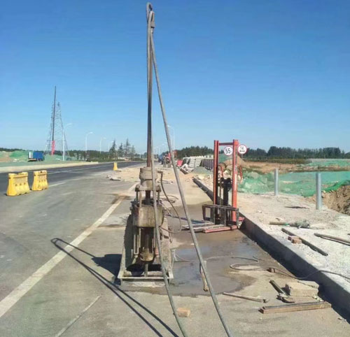 双江公路高聚物注浆加固